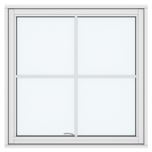 Top Guided Windows, One Sash 4 Panes 