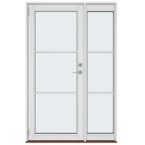 Doors with Sidelights, 6 Panes 