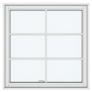 Top Guided Windows, One Sash 6 Panes 