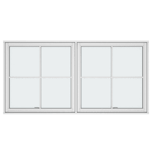 Top swing windows, Two Sashes 8 Panes 