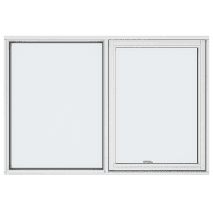 Kombinationsfönster, 1 luft 2 rutor - öppning höger vridfönster 