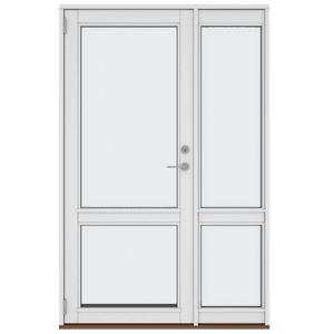 Doors with Sidelights, 4 Panes 